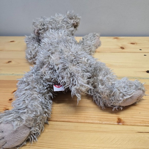 TY‎ Classics Dog Plush Rags Gray Stuffed Animal Floppy Scruffy Toy 2000 Vintage - Picture 3 of 11